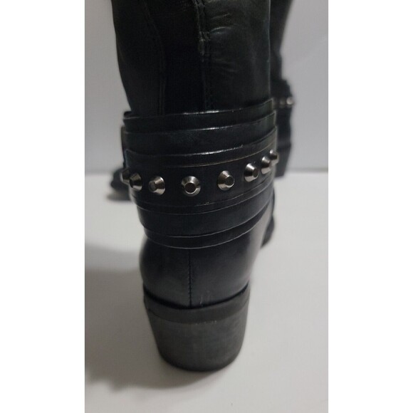 Vince Camuto Beatrix Ankle Studded Riding Boots Black Size 8.5M  38 - Picture 4 of 8